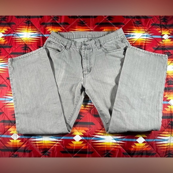 Active Churchill Regular Fit‎ Straight Leg Men's Jeans 34x28 Y2K Skate Shop Gray - Picture 2 of 10